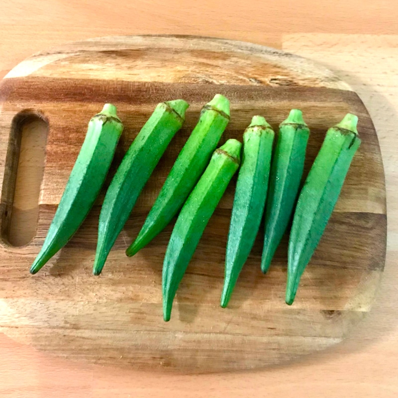 食感が楽しい！オクラとえのきのホイル焼き